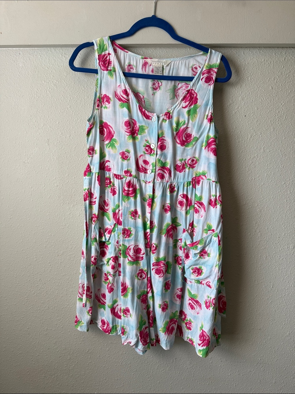 Vintage Compagnie Internationale Express sleeveless floral shorts romper